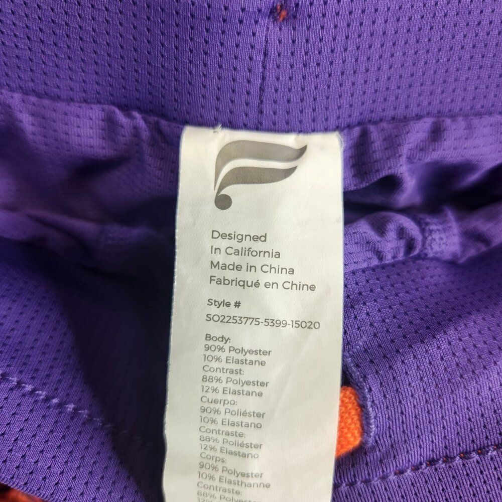 Fabletics Shorts Mens S Red Purple Fundamental II Boxer Lined 7" Training Gym - Picture 10 of 16